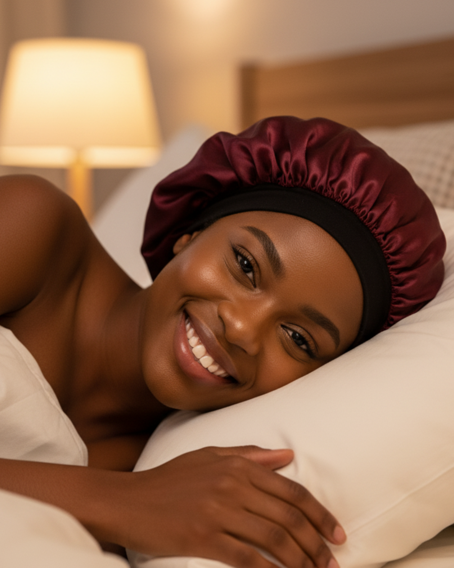 Bonnet de Nuit en Satin
